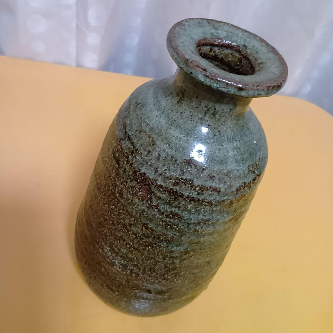 【骨董品】加藤舜陶 灰釉花生 花瓶 花入 共箱 茶道具ほぼ未使用‼️陶芸 美術品