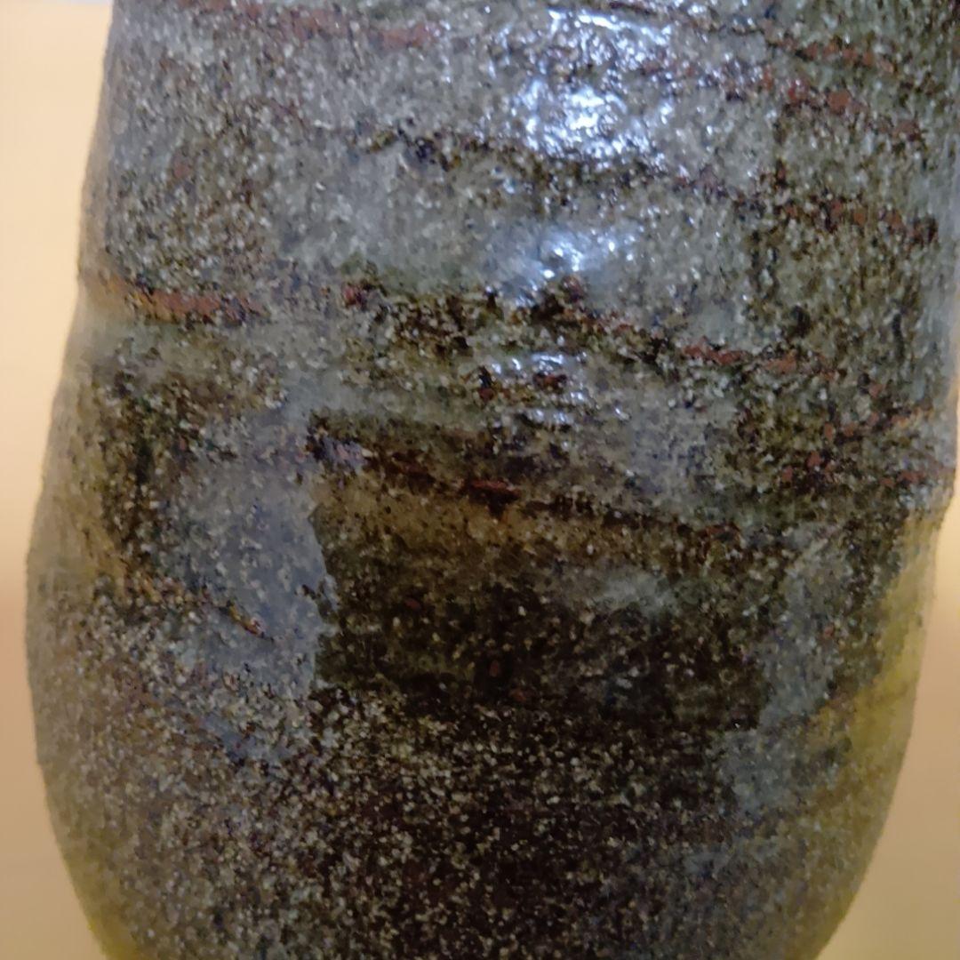 【骨董品】加藤舜陶 灰釉花生 花瓶 花入 共箱 茶道具ほぼ未使用‼️陶芸 美術品