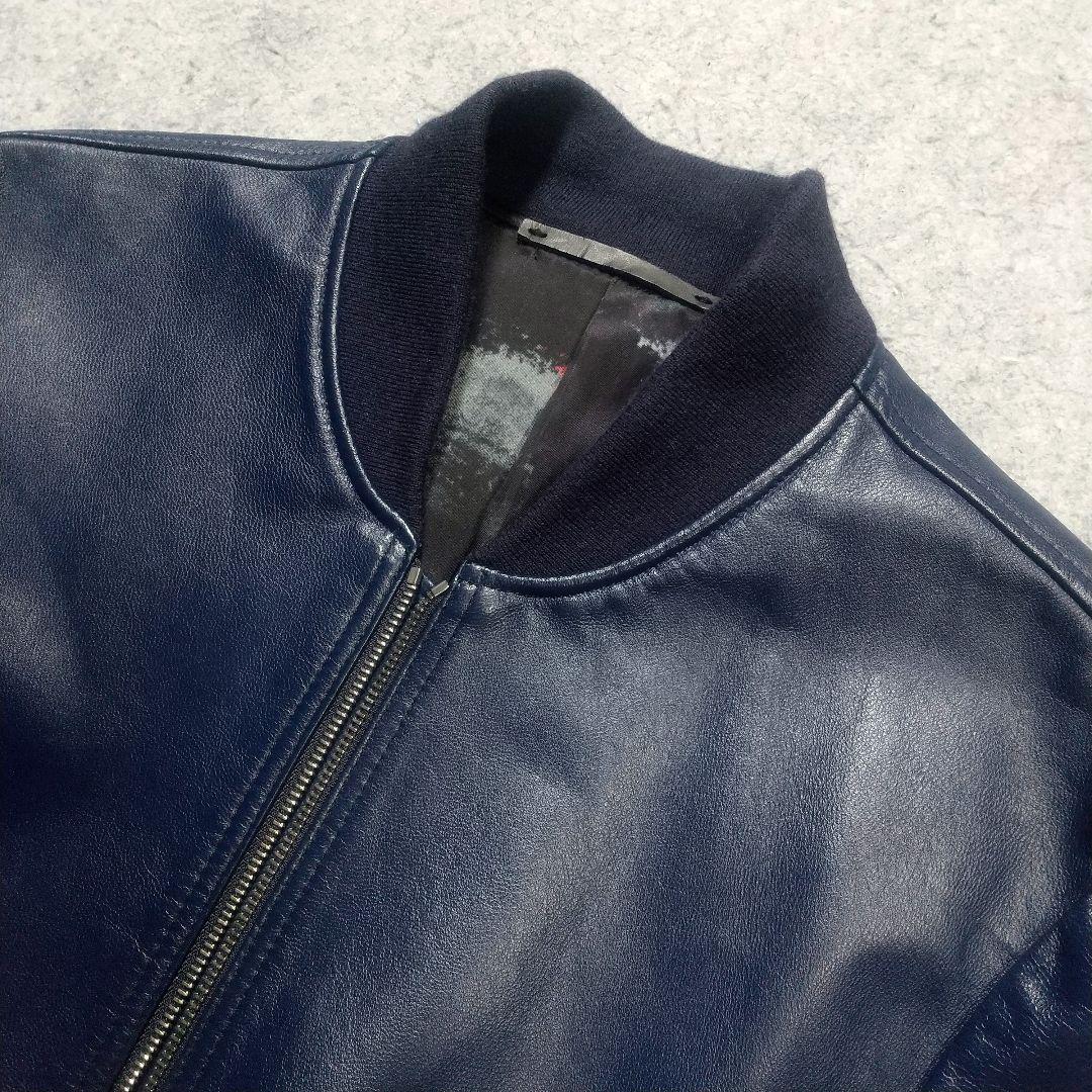 美品 ポールスミス レザージャケット ブルゾン ボンバー ma1 秋冬 アウター