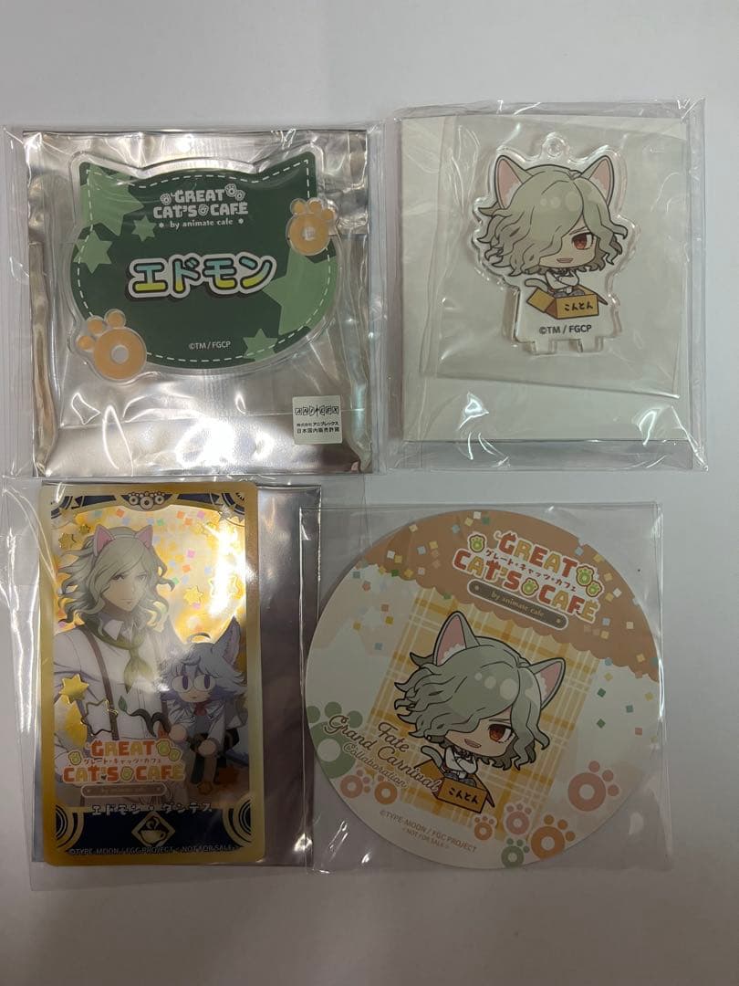 Fate FGO エドモン アニカフェ アクスタ　ネームプレート　カード箔押し