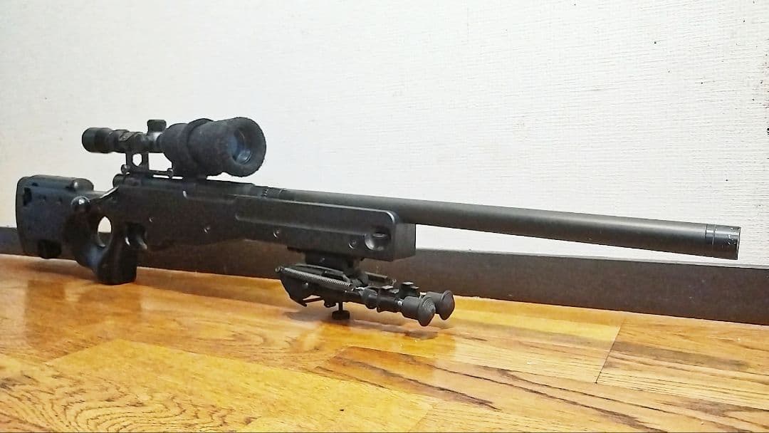 L96 スナイパーライフル カスタム(3ー9x40スコープ)・可変式バイポッド