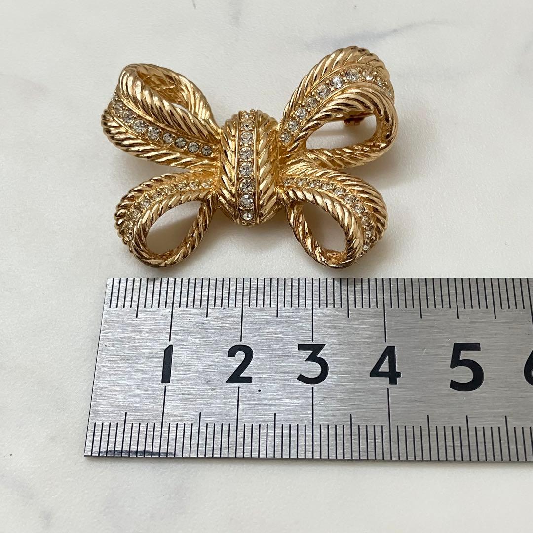 Christian Dior✨クリスチャンディオール　ブローチ　リボン