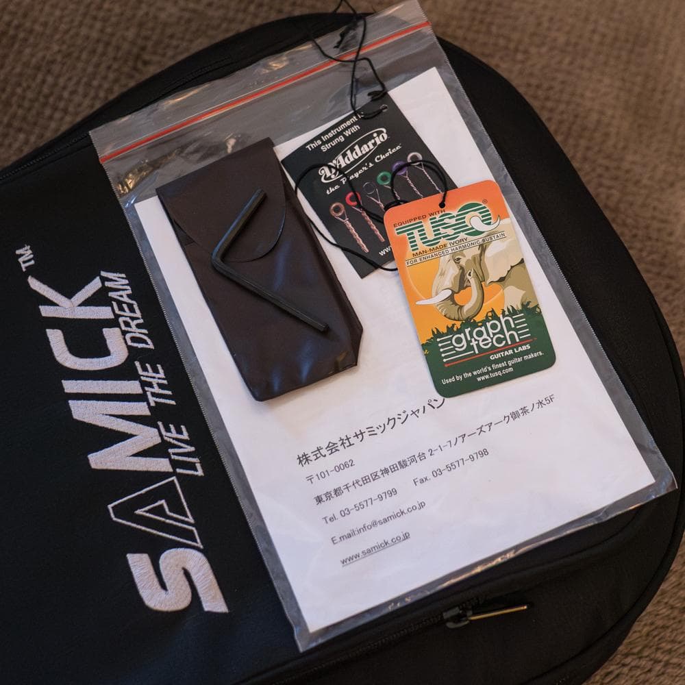 SAMICK AOM-2 ミニギター極上 単板トップ＆GROVER