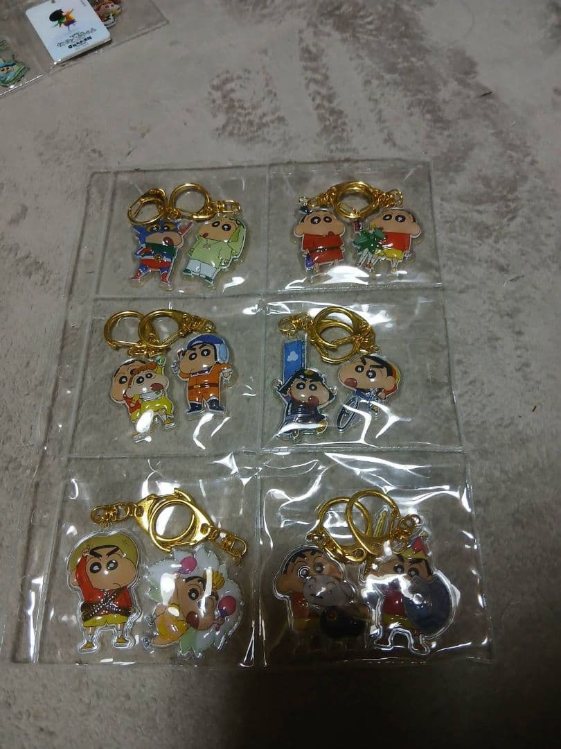 クレヨンしんちゃん ３Ｄアクリルキーホルダー などセット