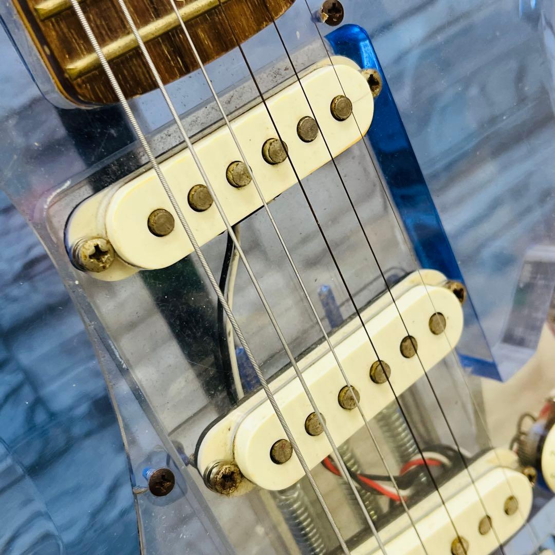 PhotoGenic st スケルトンブルー アクリルエレキギター