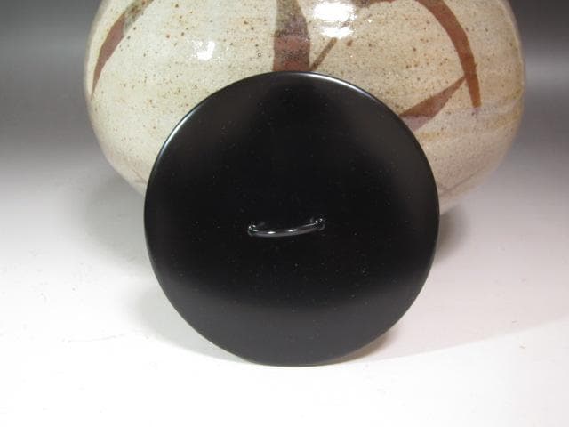 ☆　溝上秀次（藻風）水指　裏千家　十五代　鵬雲斎の花押がございます☆y615