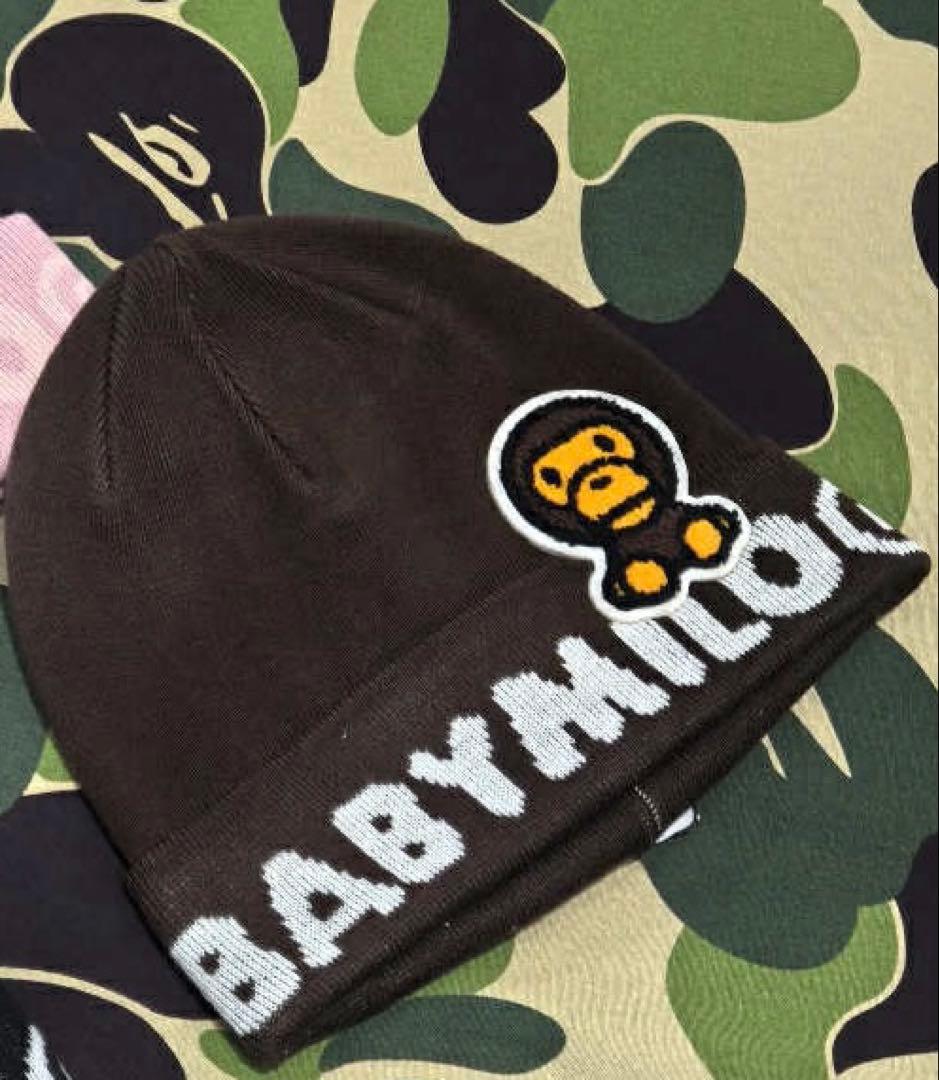 BAPE BABY MILO KNIT CAP ニット帽ビーニーキャップ