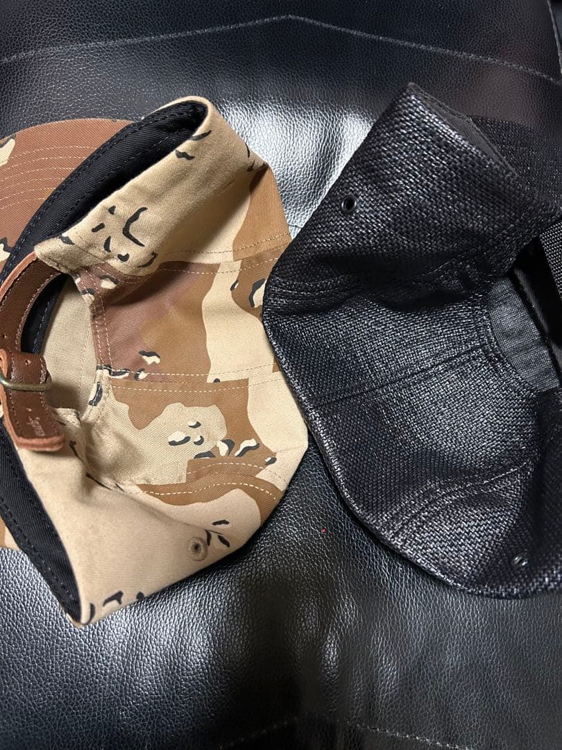 Supreme キャップ 2色セット カモフラージュ ブラック