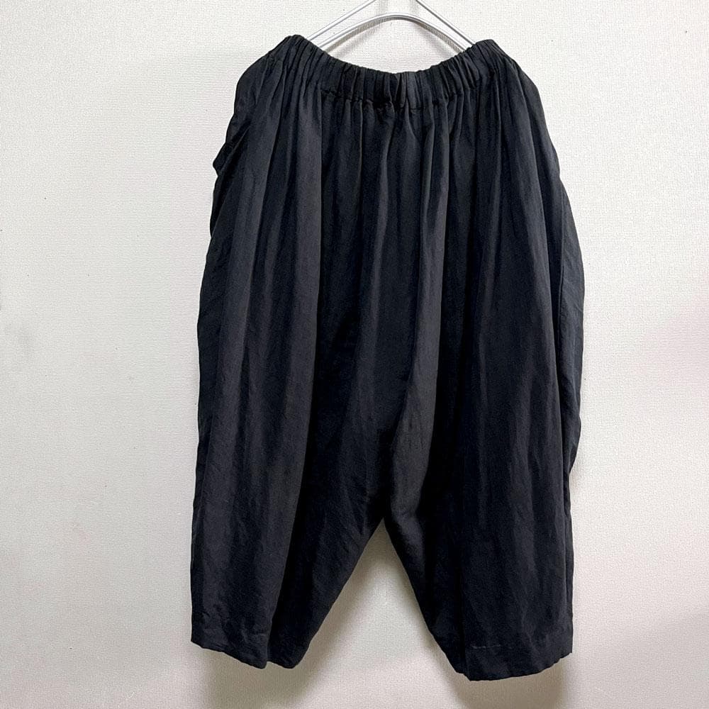 Veritecoeur カディ リネン ギャザー イージー パンツ 手織り