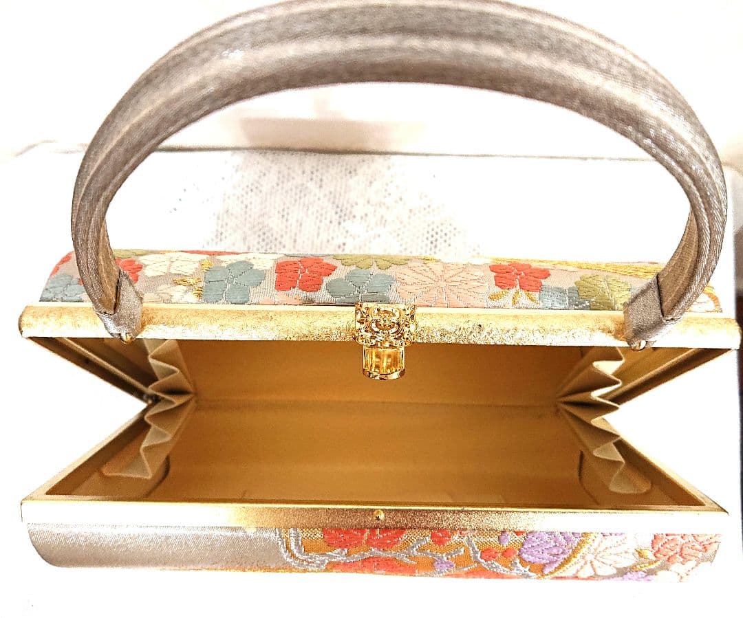 和装用バッグと草履セット 鈴乃屋 西陣織バッグ 本革草履