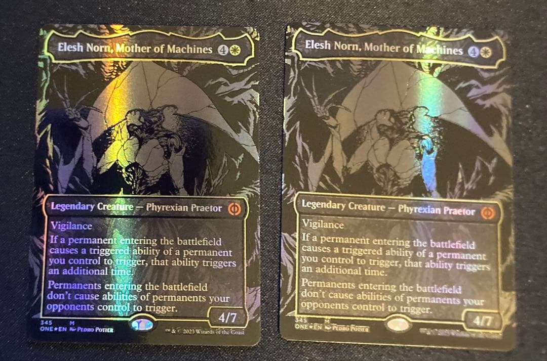 MTG 英語版　機械の母、エリシュ・ノーン　オイルスリック　Foil 2枚セット