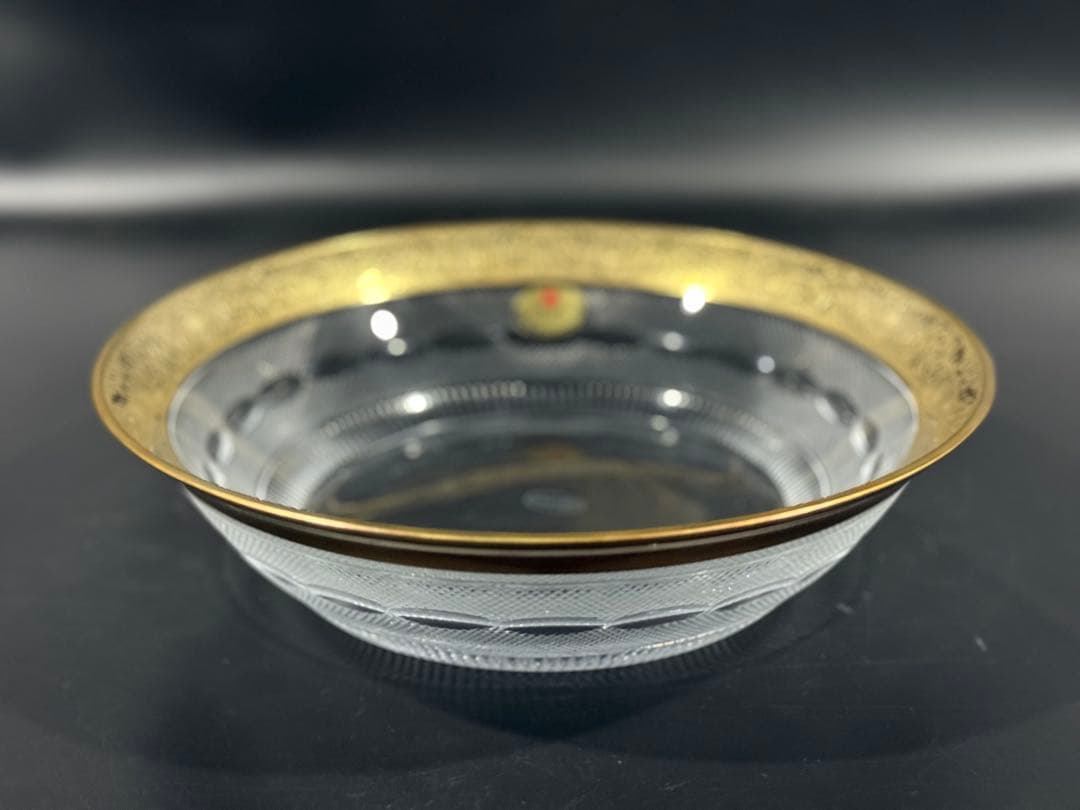 モーゼル クリスタル　スプレンディッド　金彩　ボウル　深皿