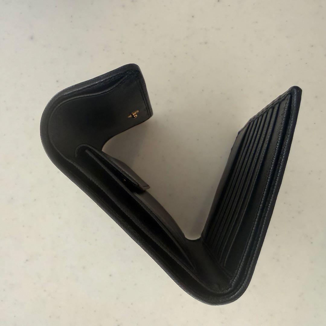 【未使用品】PRADA ブラック ナイロン 二つ折り財布