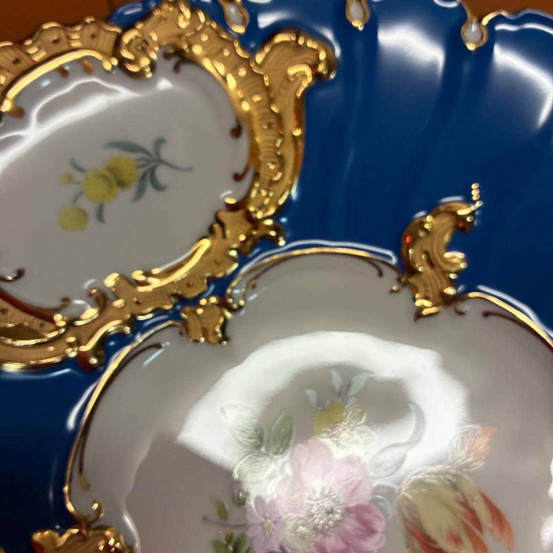 美品　マイセン　グランツゴールド　飾皿