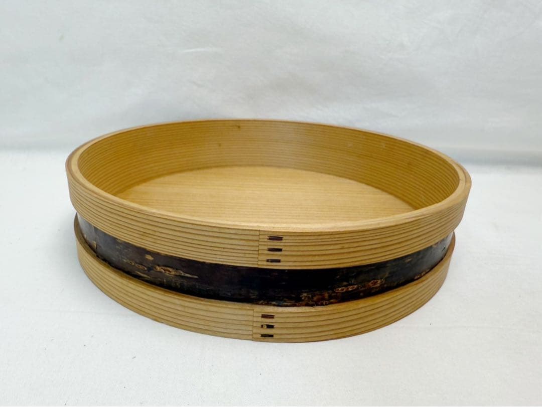 茶道具 曲物師 六代 藤井大与造 桜皮 炭斗 刻印 炭道具 炭取 炭箱 紙箱