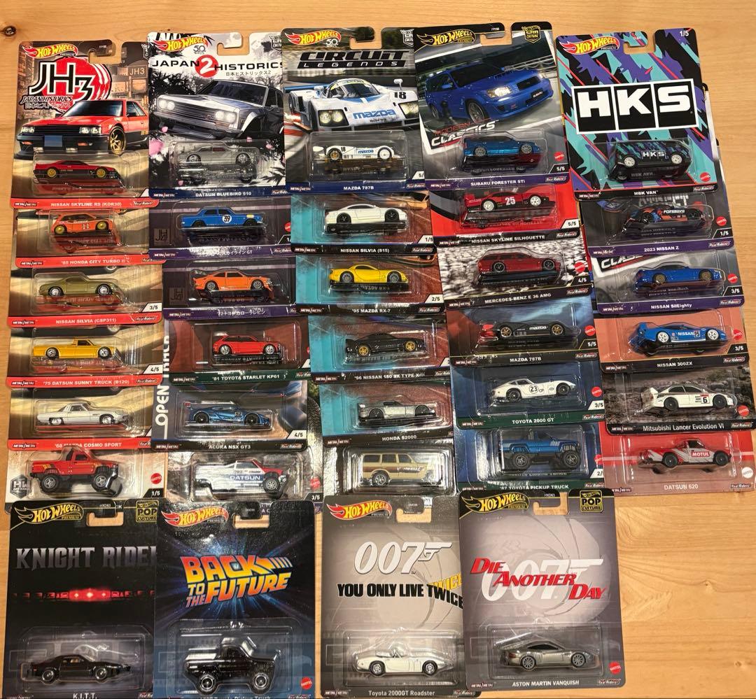 ホットウィール　プレミアム　カーカルチャー　ポップカルチャー　34台