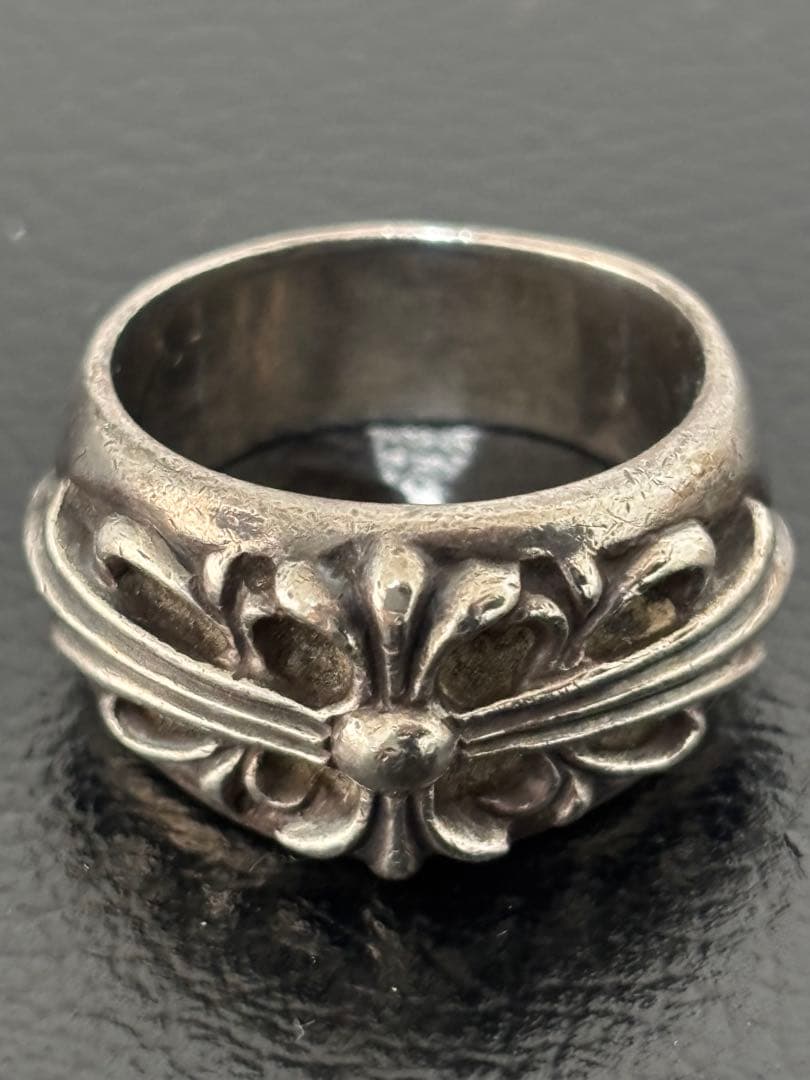 クロムハーツ　フローラルクロスリング　18号