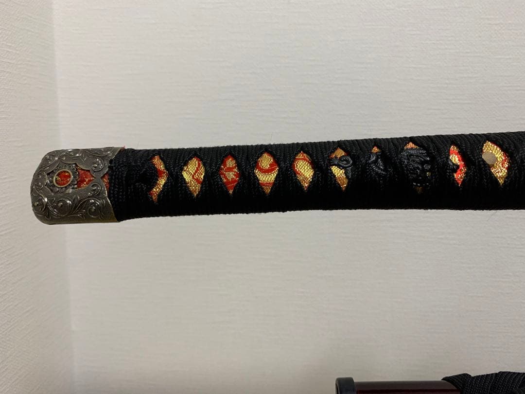 【模造刀】日本刀 打刀 加州藤原清光 朱呂鞘拵 樋入刀身