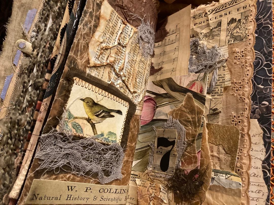 男前ジャンクジャーナル　雑記帳　数字　革タグ　ペイント　アンティーク