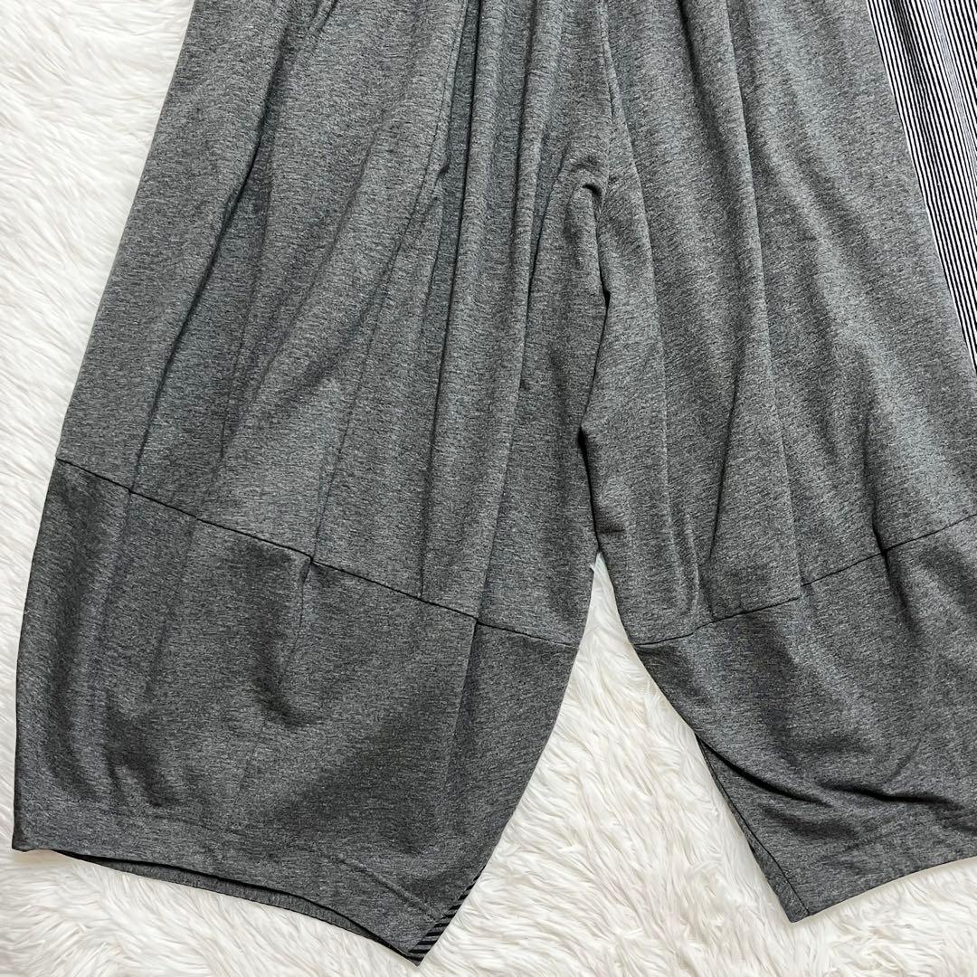 美品　萌　モユル　MOYURU サルエルパンツ　ストライプ　センソユニコ