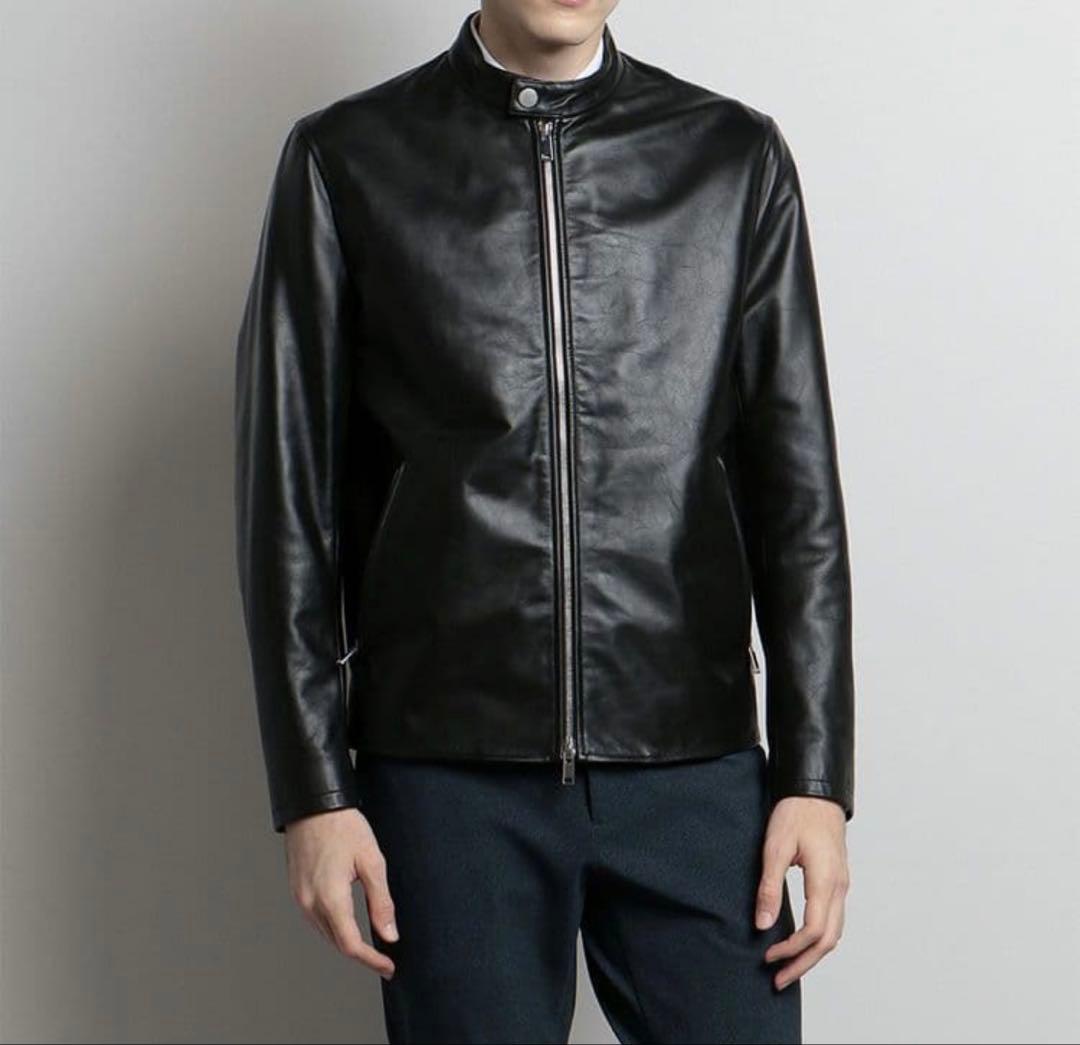 Theory レザージャケットメンズ XXL 黒