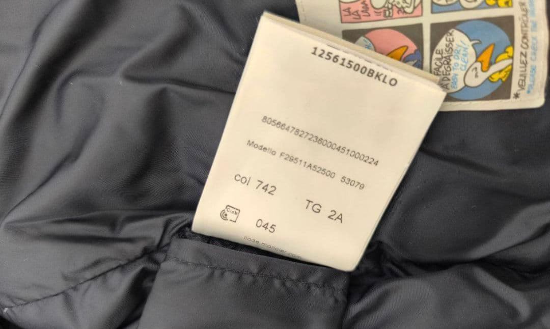 (本日限定値下げ)　未使用　モンクレール　ダウン　ネイビー　2A