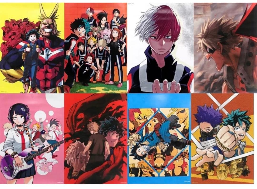 僕のヒーローアカデミア イラストA3 ポスターコレクション コンプ　ヒロアカ