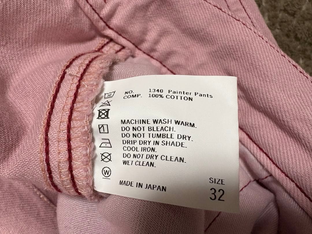 ピンク ワークパンツ　　　　　ペインターshishikui
