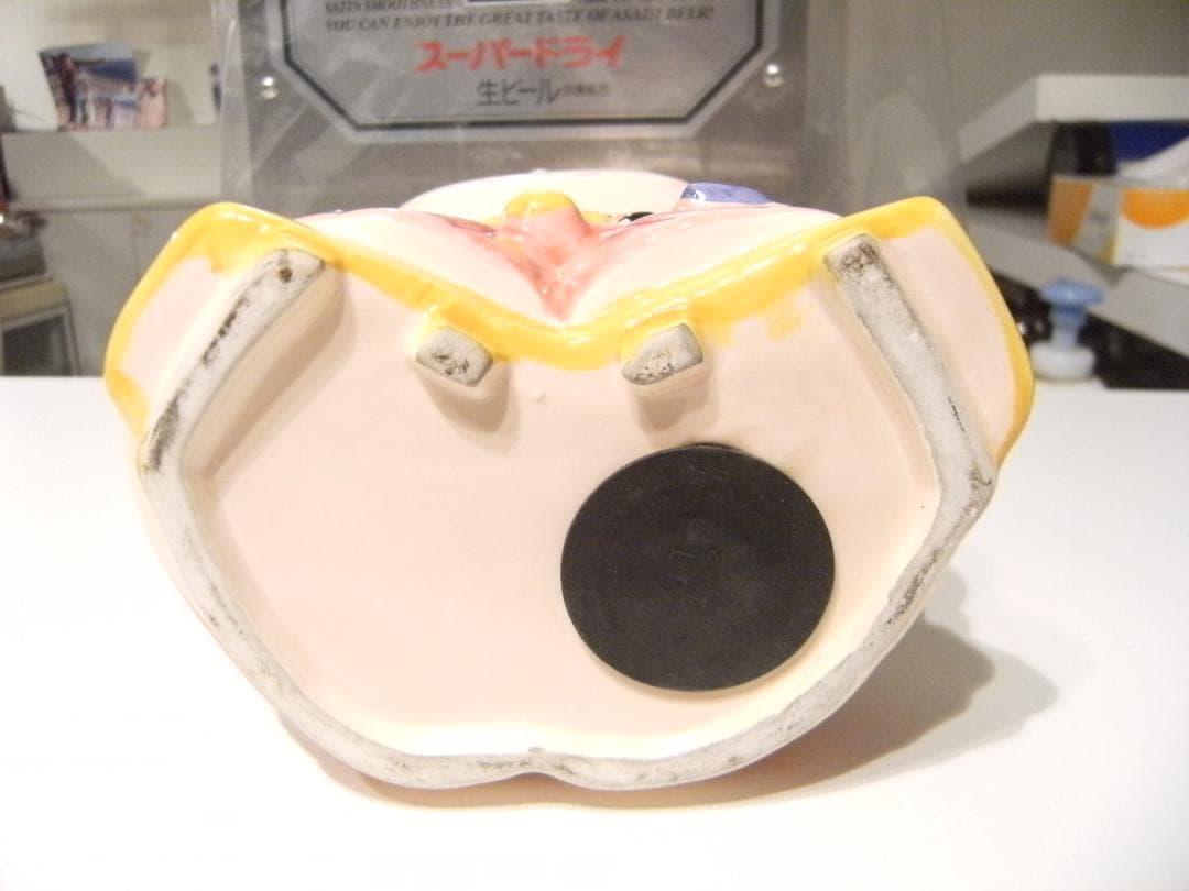 80年代★日本製★世界遺産 江戸時代 武者 武士 侍 新選組 誠 貯金箱 置物