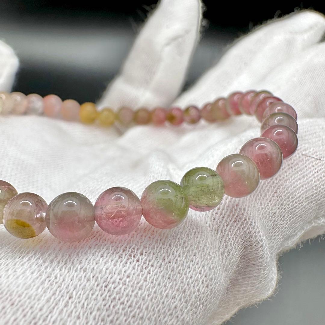 バイカラートルマリン　ブレスレット