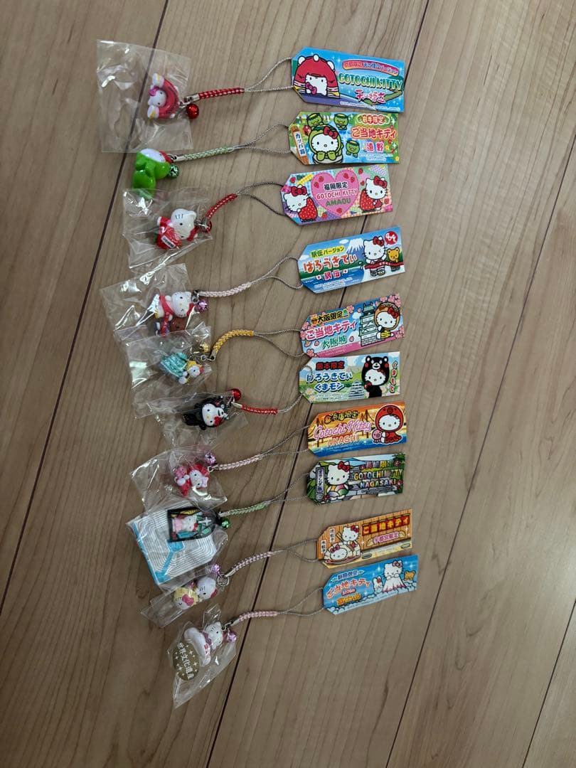 ご当地　ハローキティ ストラップ まとめ売り