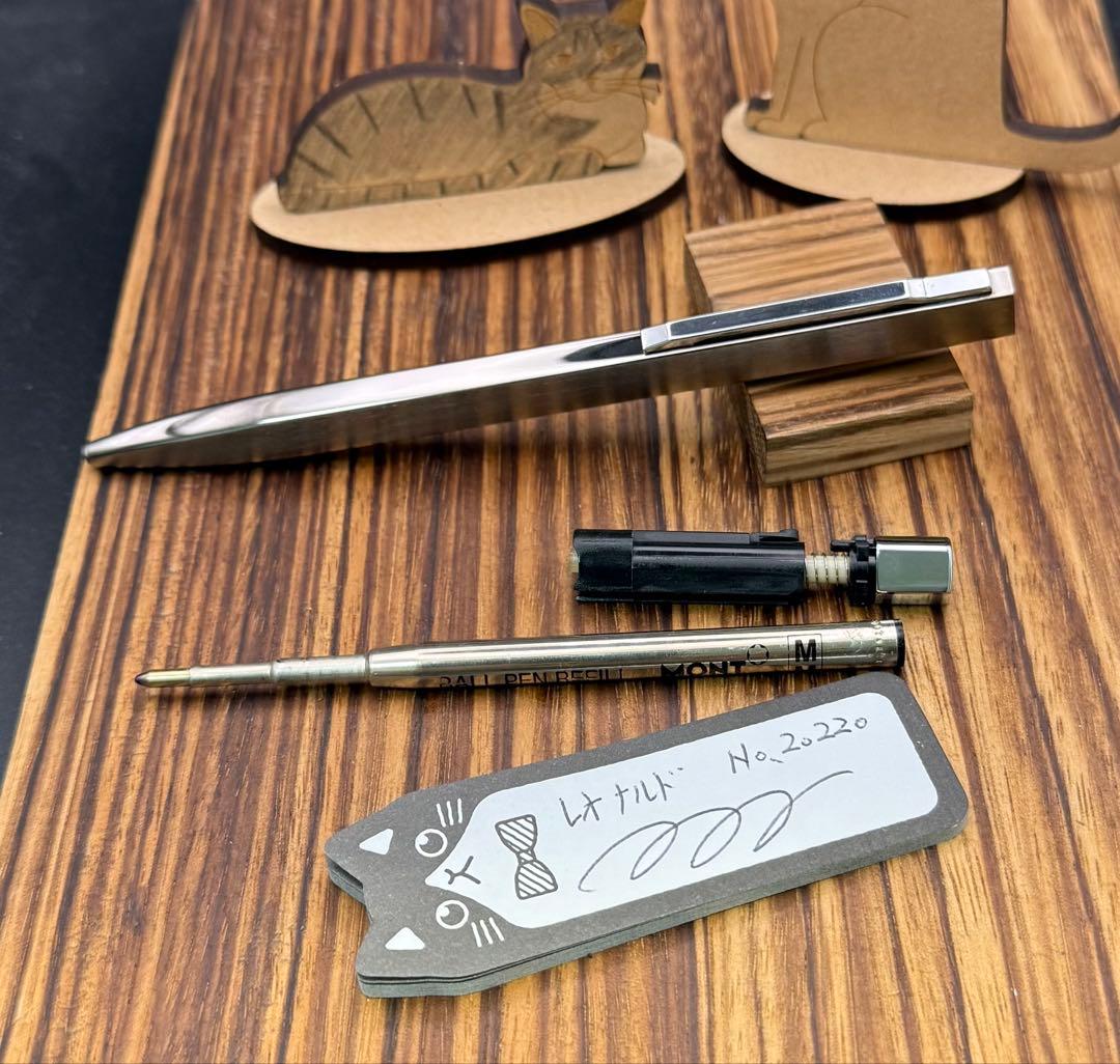 MONTBLANC ボールペン レオナルド No20220 スタニウム仕上