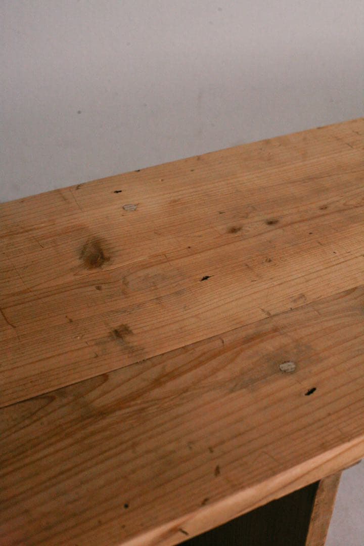 文机　杉材　無垢材 ローテーブル 飾り棚　古家具　古道具 アンティーク