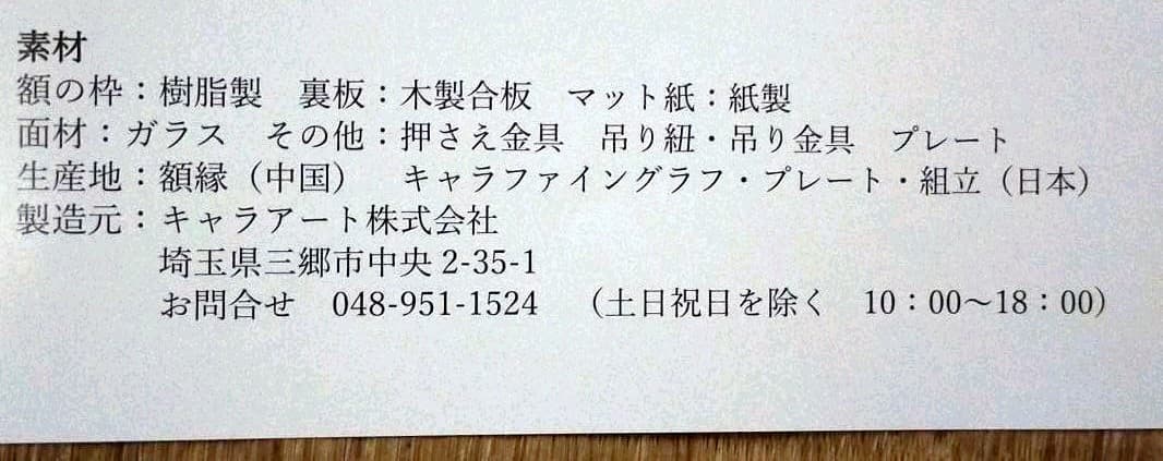複製原画 犬夜叉 殺生丸 りん