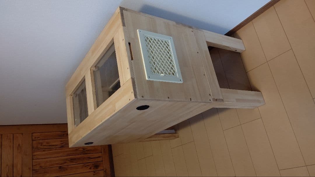 赤松集成材18ミリ幅90縦45奥行45木材オイル仕上げ！