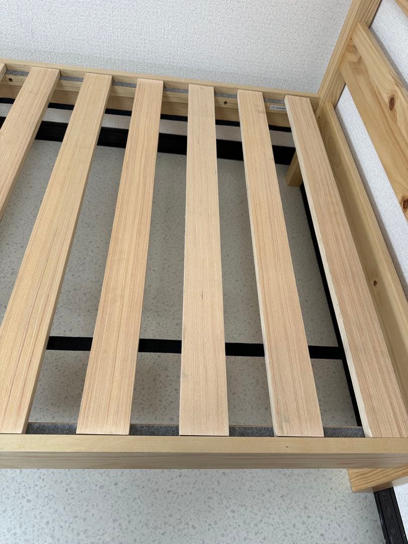 【引取限定】無印良品 シングルベッド フレーム パイン材 管理No.i4