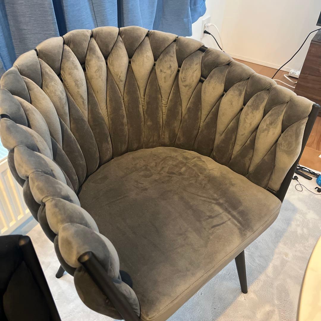 引き取り　ダイニングチェア「Flower(フラワー)」2脚セット