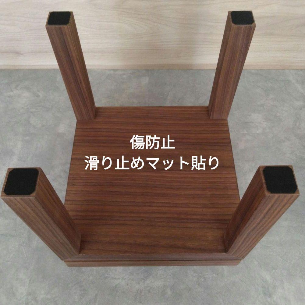 木製スピーカースタンド一対　ウォールナット