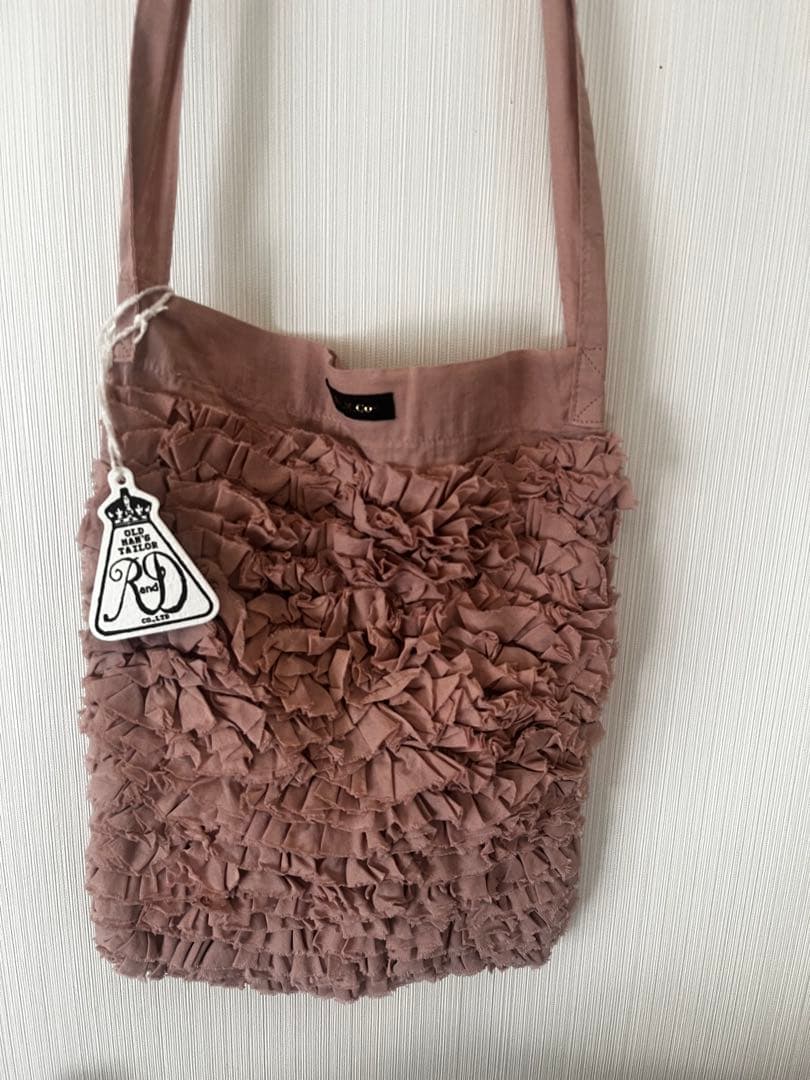 売り切り❣️R&D.M.Co-オールドマンズテーラー ピンクフリルショルダーバッグ