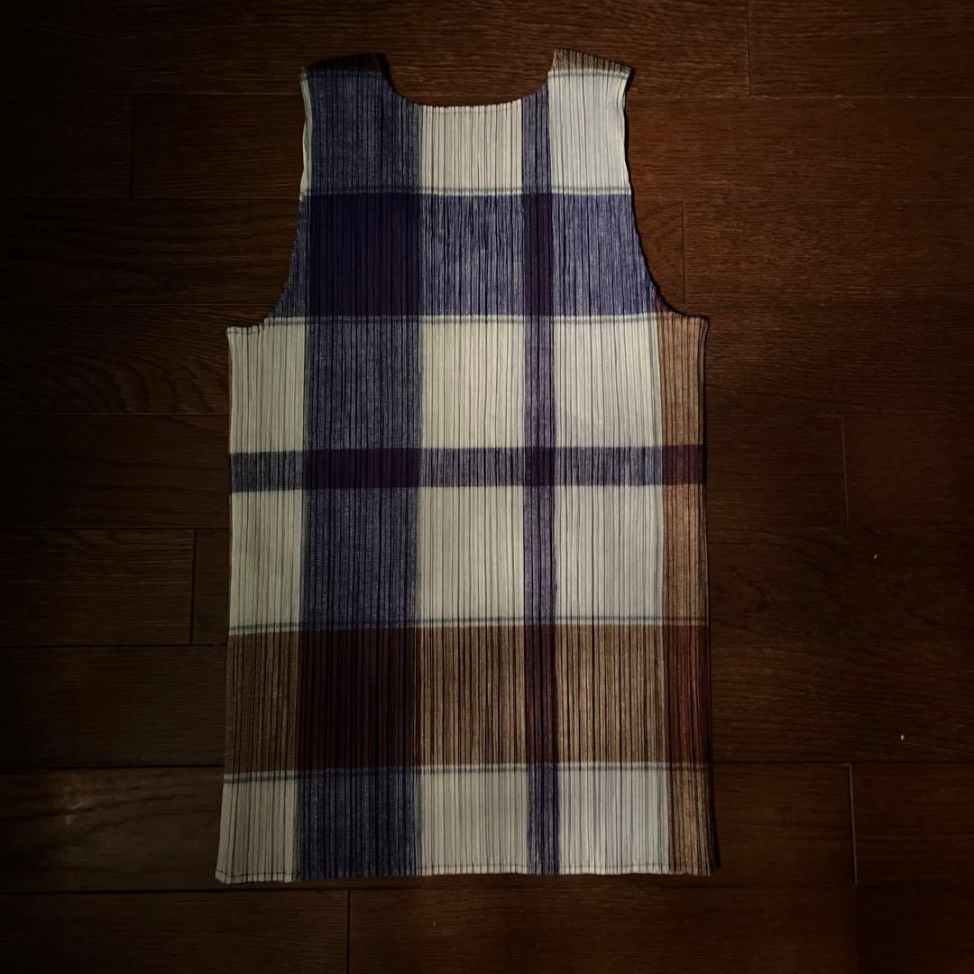 PLEATS PLEASE プリーツタンクトップ マルチカラー