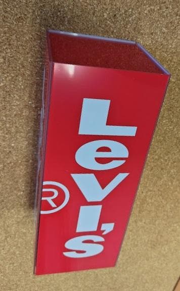 Levi's リーバイス アクリル 看板 マグネット付き ノベルティグッズ