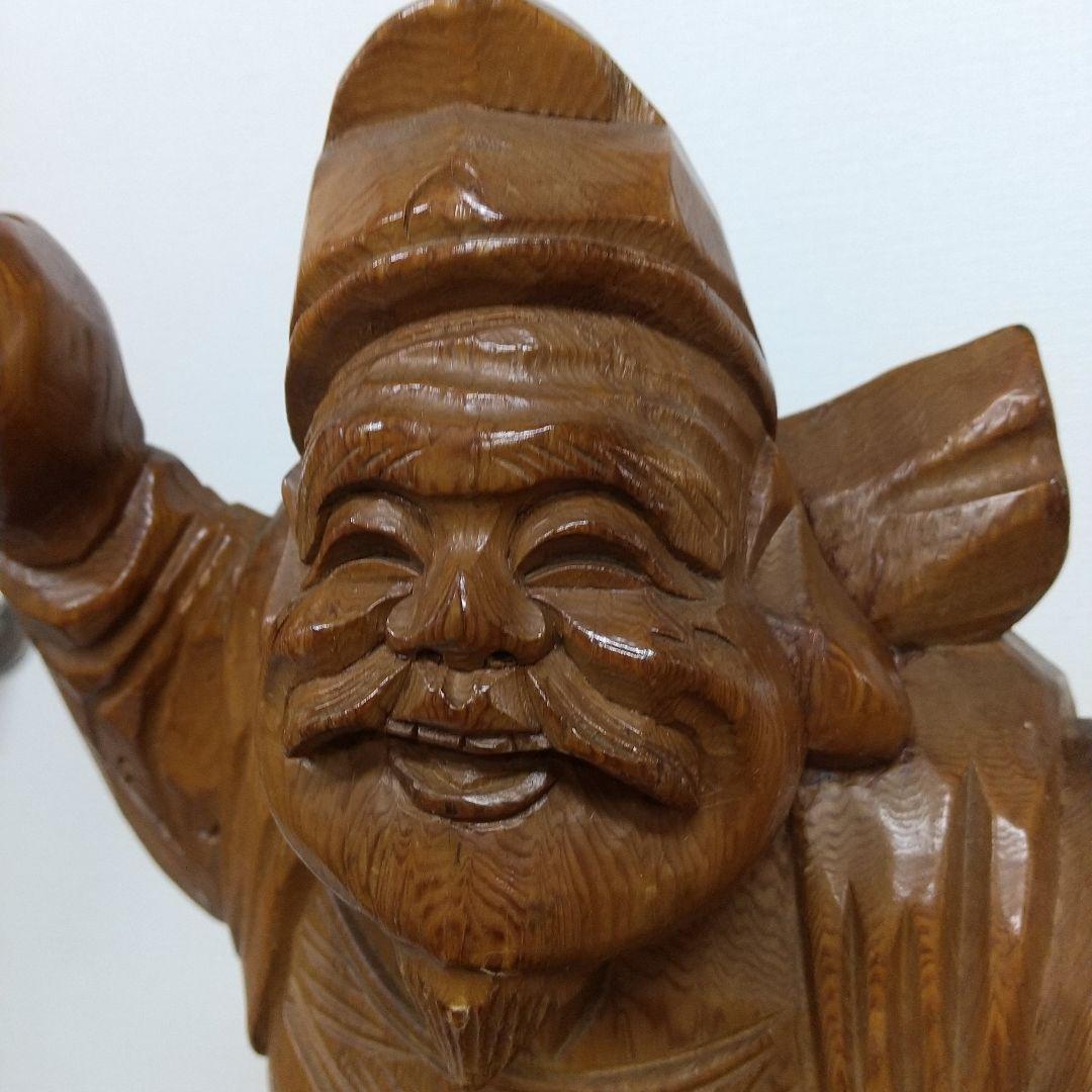 天然木 恵比寿様 縁起物