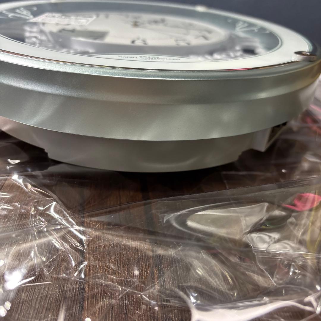 リズム掛け時計 電波時計アナログ スモールワールドプラウド 4MN523RH05