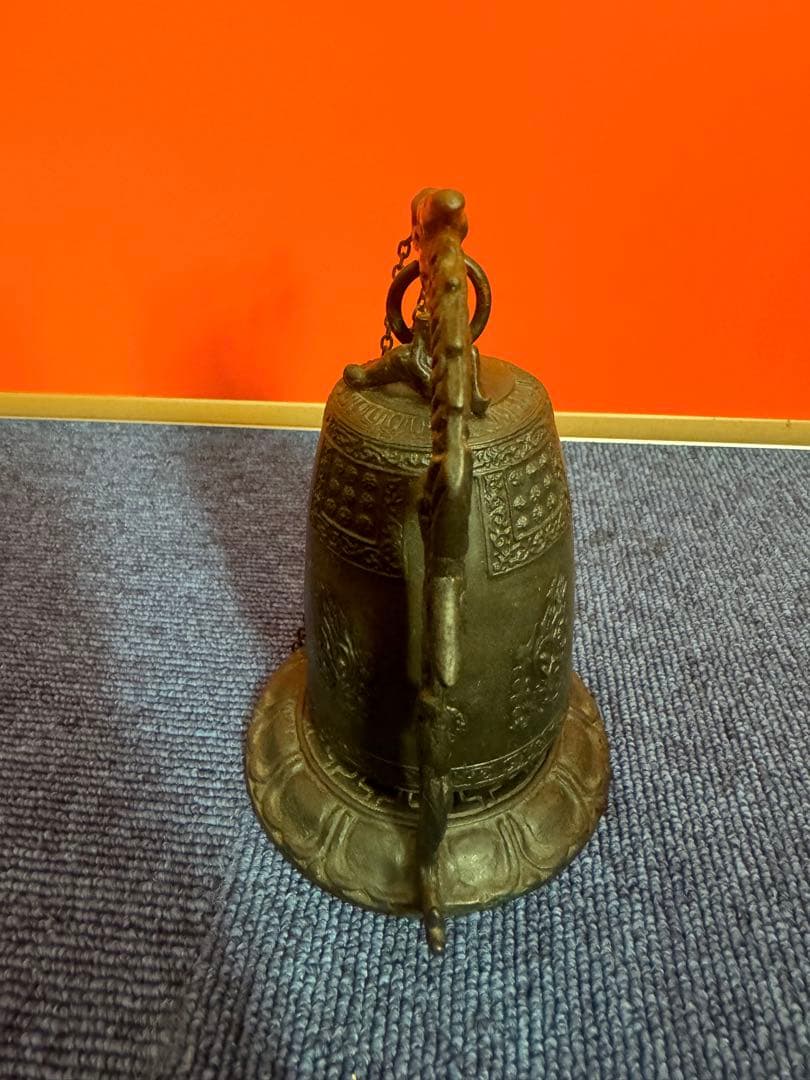 1820  伝統工芸　銅器　龍文　吊り鐘