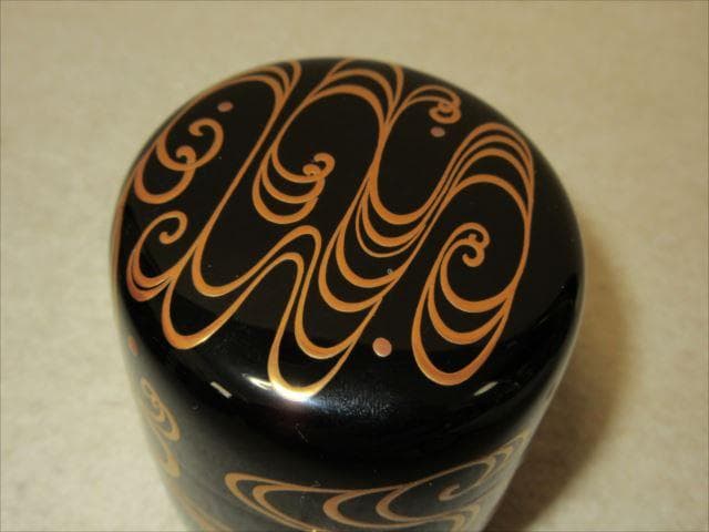 O11 ￼大幅値引き❗️名品 輪島塗 最高峰 【山下甫斎】作 波紋蒔絵 大棗