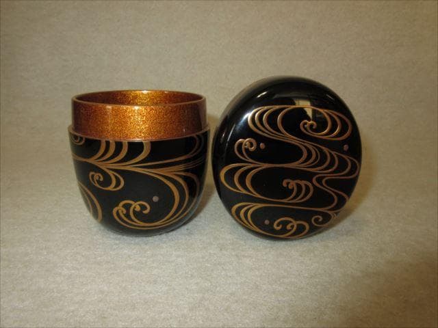 O11 ￼大幅値引き❗️名品 輪島塗 最高峰 【山下甫斎】作 波紋蒔絵 大棗