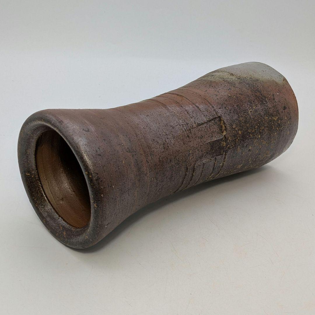 伝統工芸士 高原敏 備前焼 細水指B 共箱共布栞 水差し 抹茶道具 茶器 食器