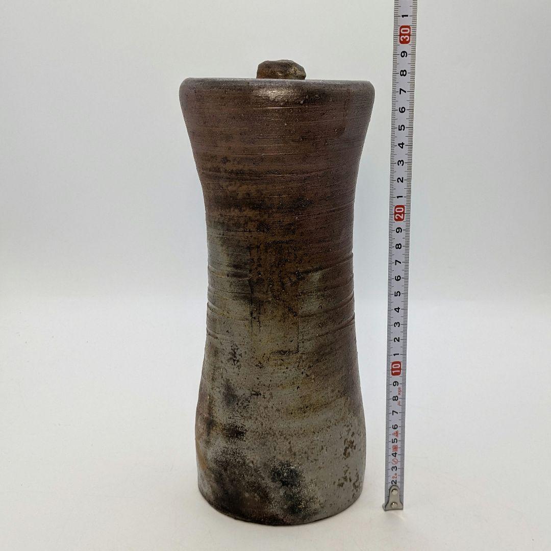 伝統工芸士 高原敏 備前焼 細水指B 共箱共布栞 水差し 抹茶道具 茶器 食器