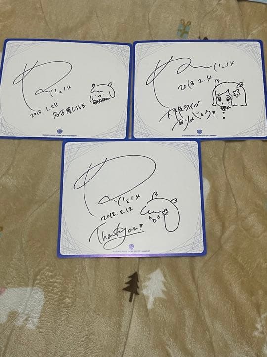 鹿乃 Alstroemeria東名阪ライブ サイン色紙