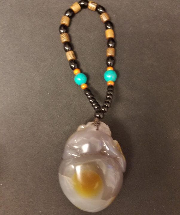 中国　白玉　ネックレス　骨董品　美術品